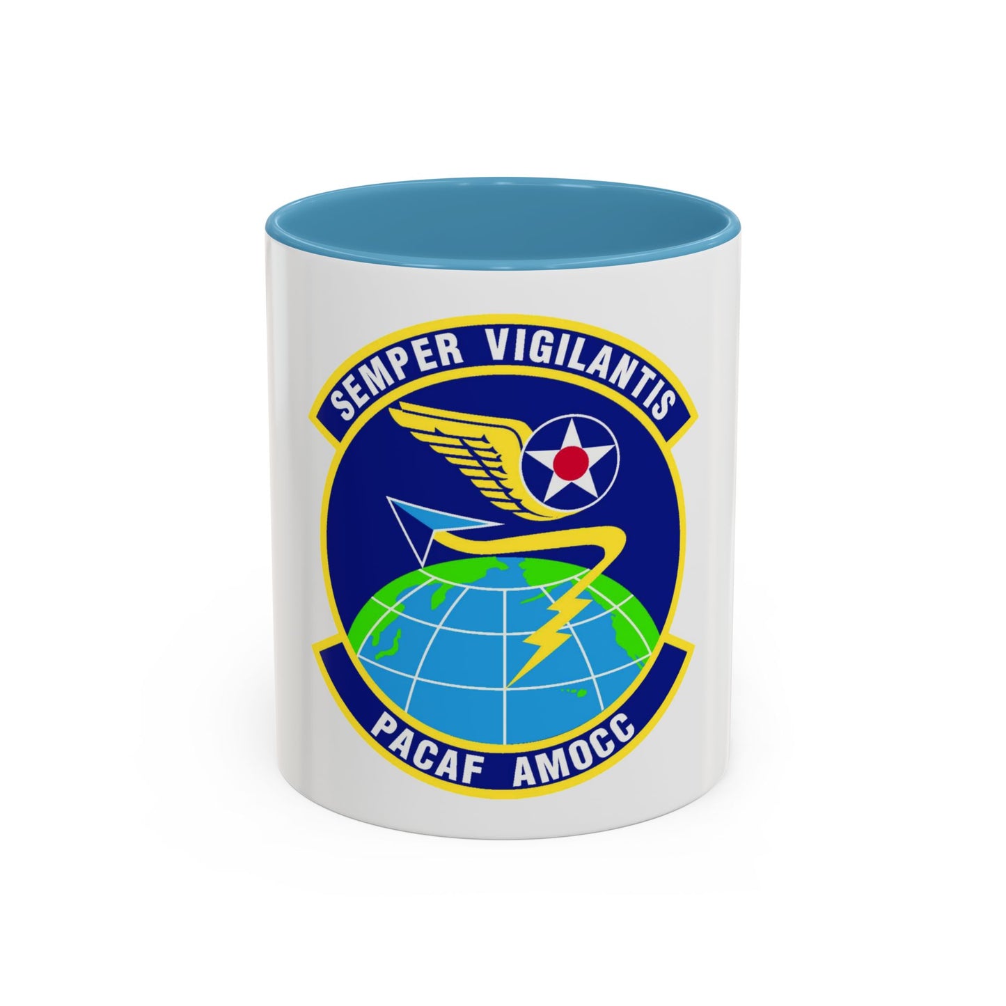 PACAF Air Mobility Operations Control Center (U.S. Air Force) Accent Coffee Mug