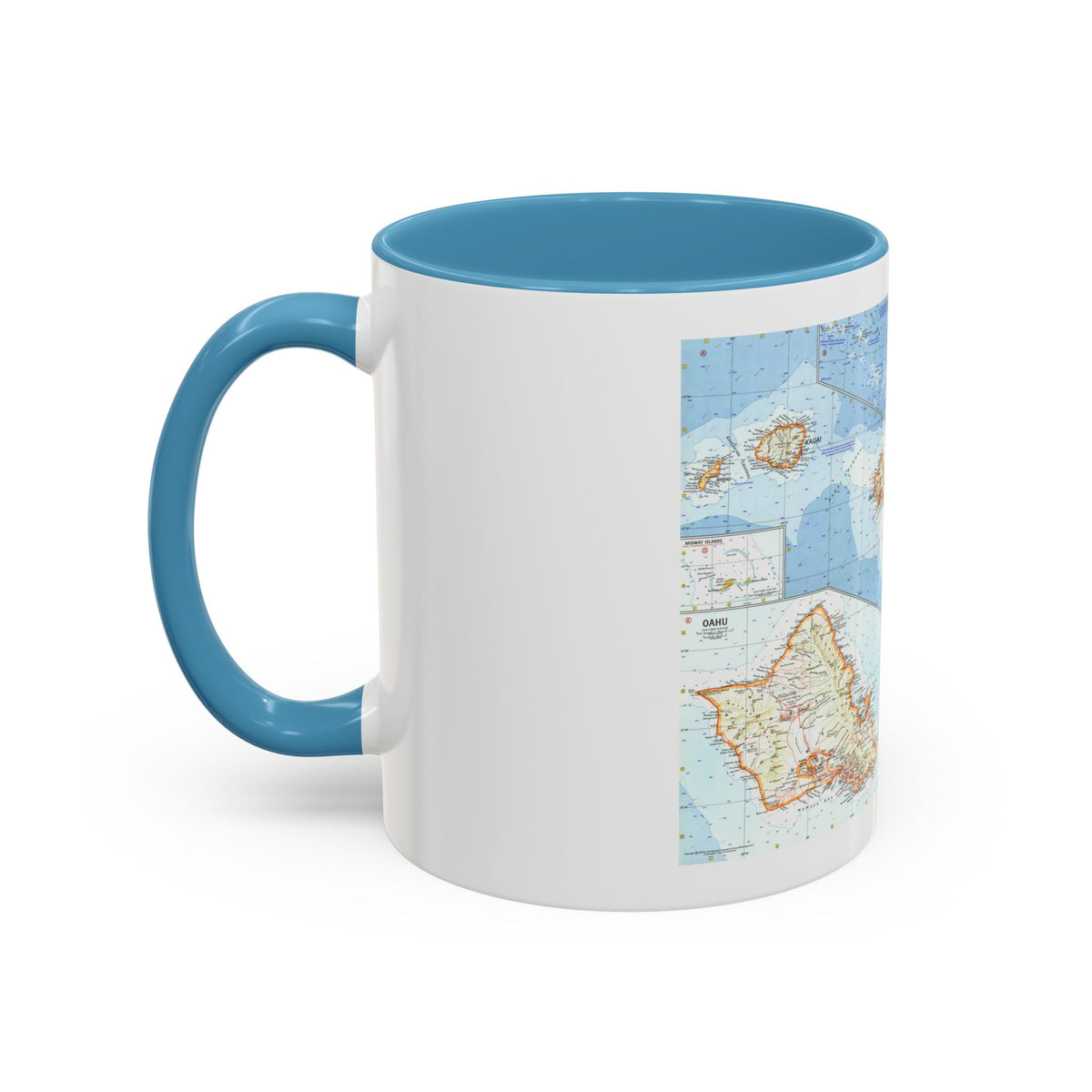 USA - Hawaii (1960) (Map) Accent Coffee Mug