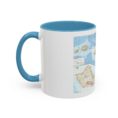 USA - Hawaii (1960) (Map) Accent Coffee Mug