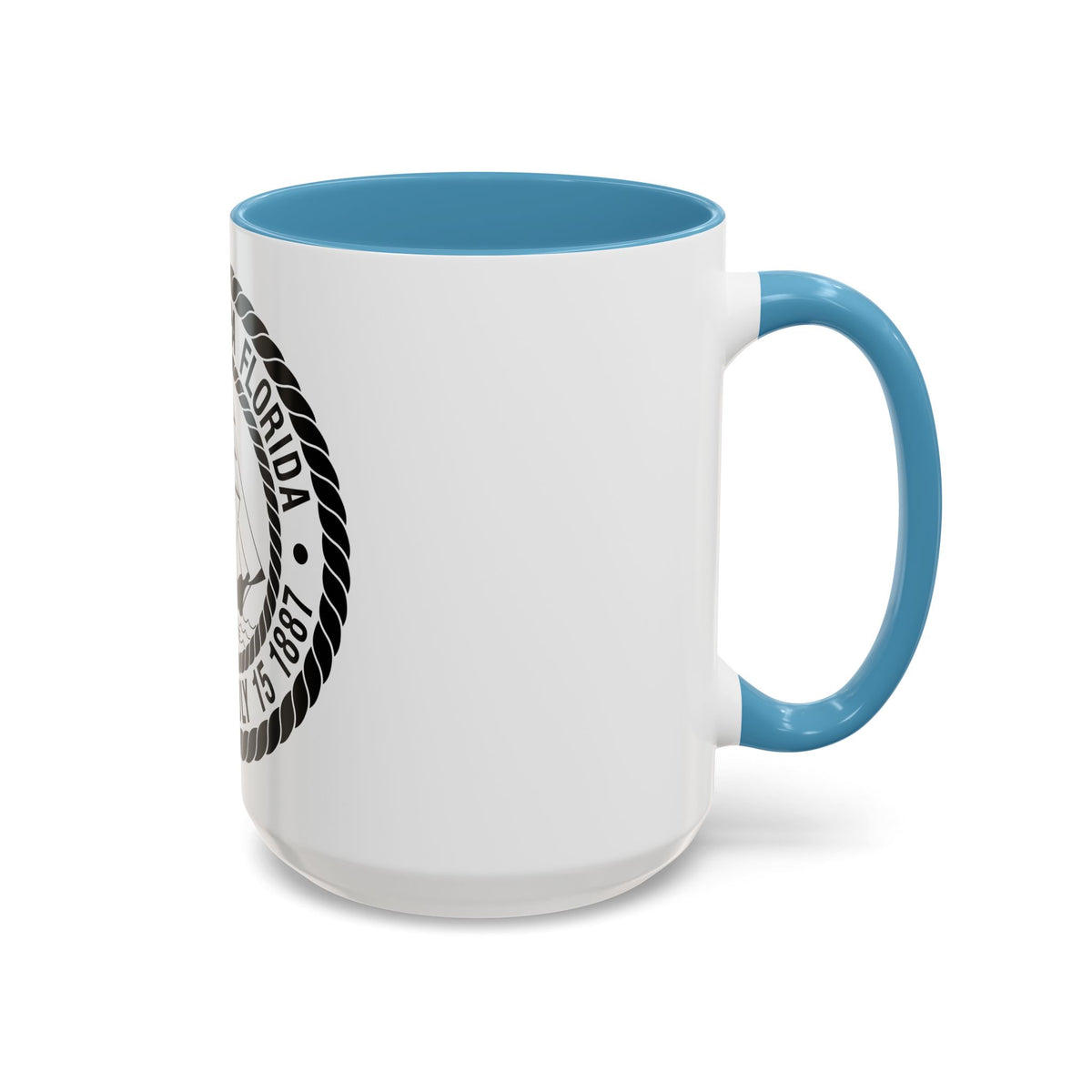 Seal of Tampa Florida - Accent Coffee Mug