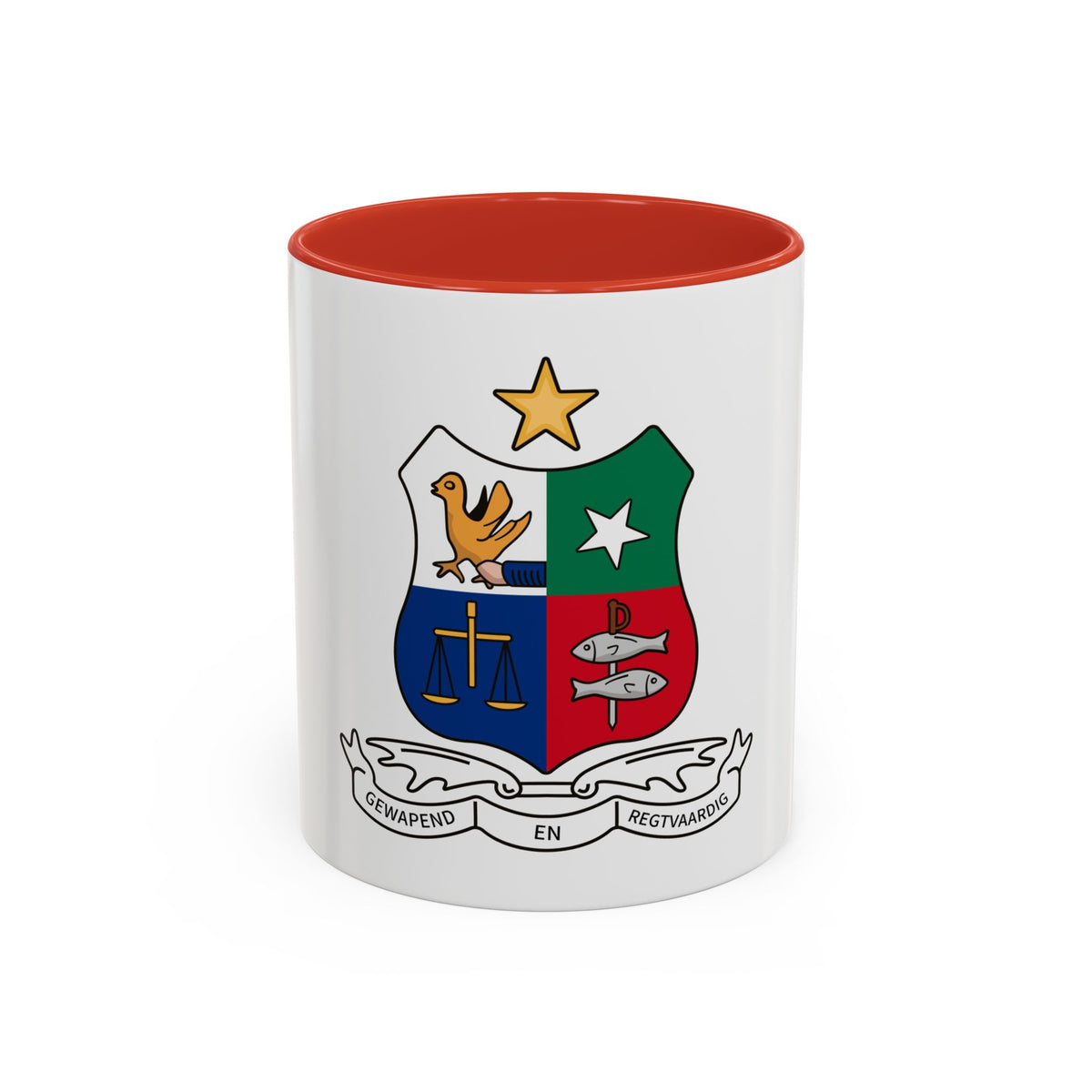 Coat of arms of Stellaland - Accent Coffee Mug