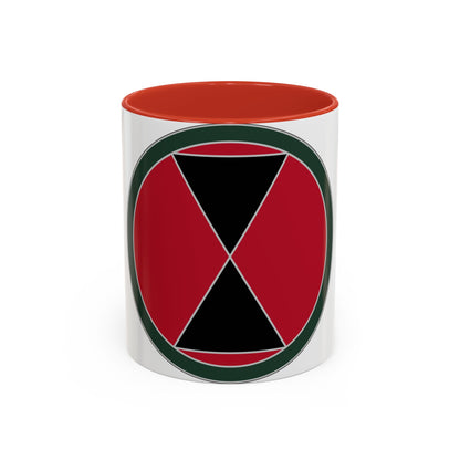 7 Infantry Division (U.S. Army) Accent Coffee Mug