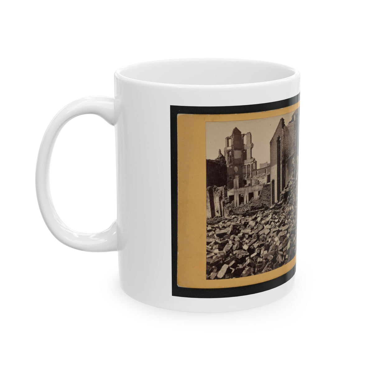 View Of Richmond, Va., At The Close Of The Rebellion (U.S. Civil War) White Coffee Mug