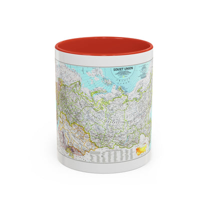 Russia - Soviet Union 1 (1990) (Map) Accent Coffee Mug