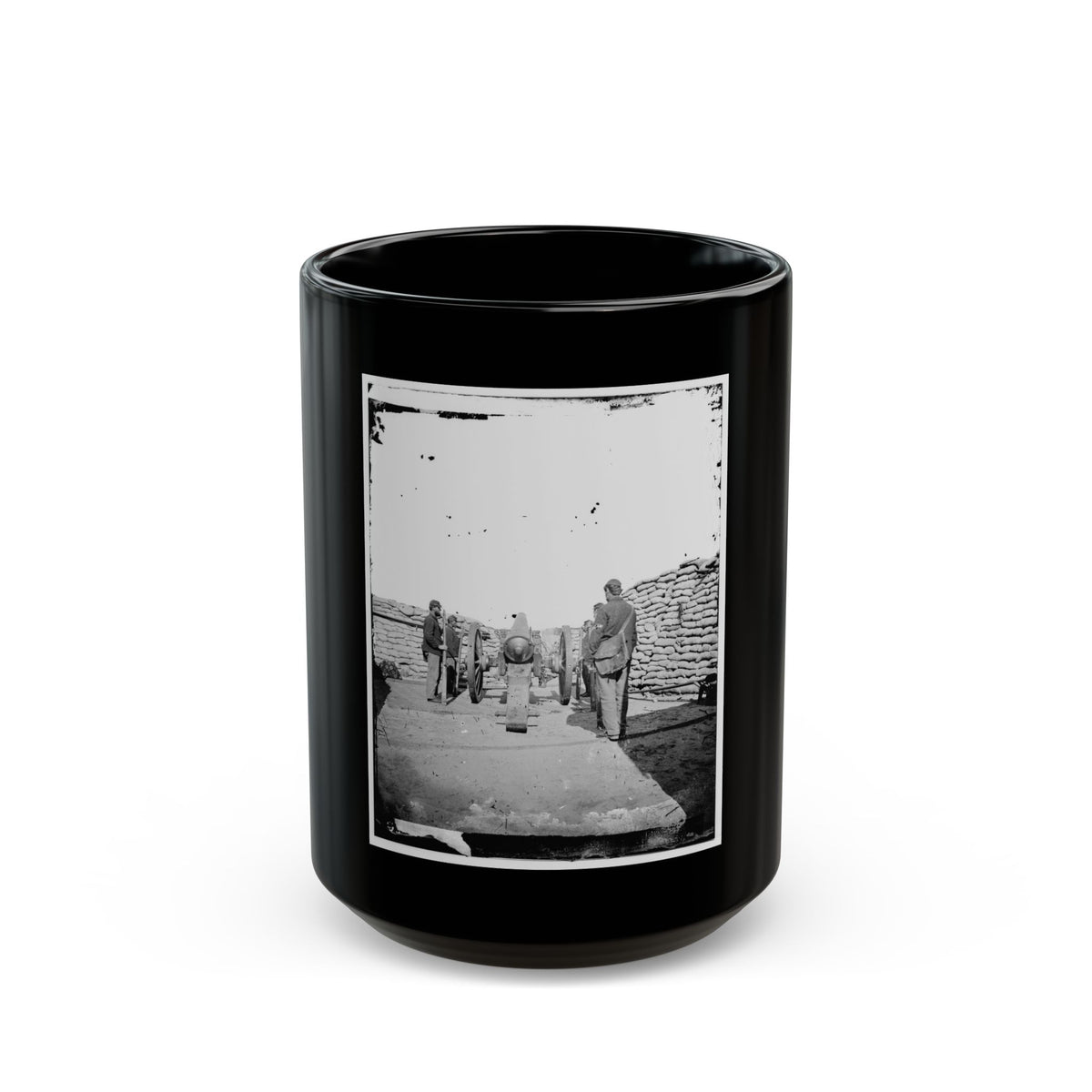 A Parrott Gun (Trained On Sumter ) (U.S. Civil War) Black Coffee Mug
