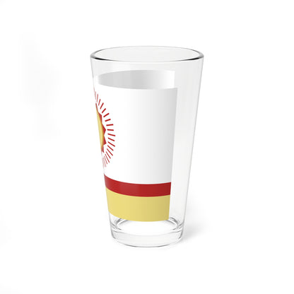 Flag of Nurimanovsky rayon (Russia) Pint Glass 16oz