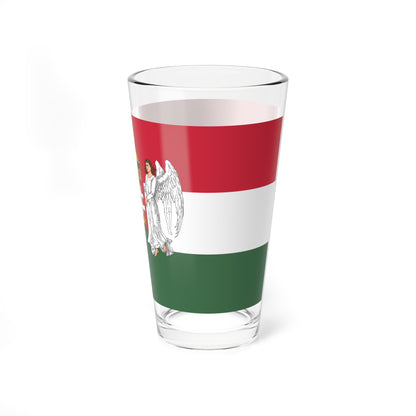 Flag of Hungary 1896-1915 angels (Hungary) Pint Glass 16oz