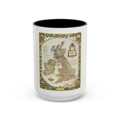 British Isles (1949) (Map) Accent Coffee Mug