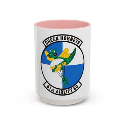 61st Airlift Squadron (U.S. Air Force) Accent Coffee Mug