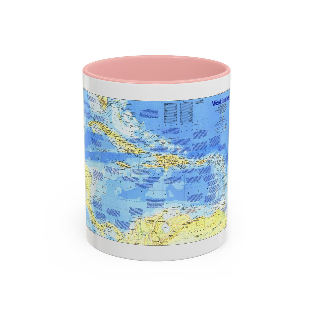 West Indies 1 (1987) (Map) Accent Coffee Mug