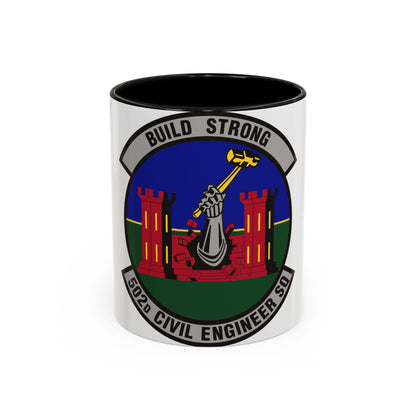 502d Civil Engineer Squadron (U.S. Air Force) Accent Coffee Mug