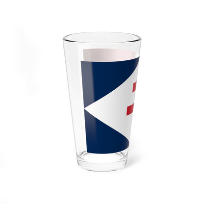 Naval Jack of Free France (Belgium) Pint Glass 16oz