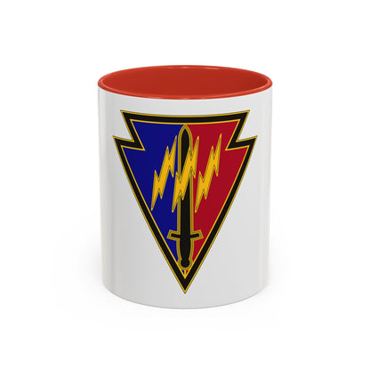 219 Engineer Brigade (U.S. Army) Accent Coffee Mug
