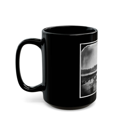 James River, Va. Pontoon Bridge (U.S. Civil War) Black Coffee Mug