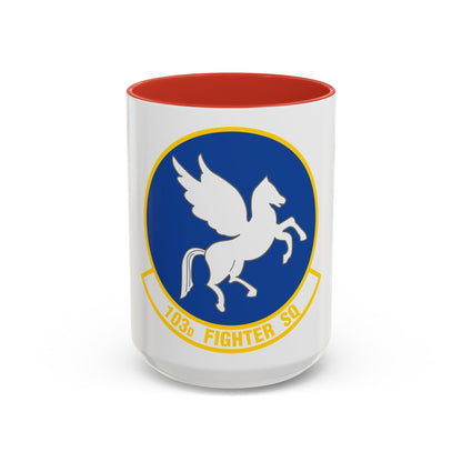 103d Fighter Squadron (U.S. Air Force) Accent Coffee Mug