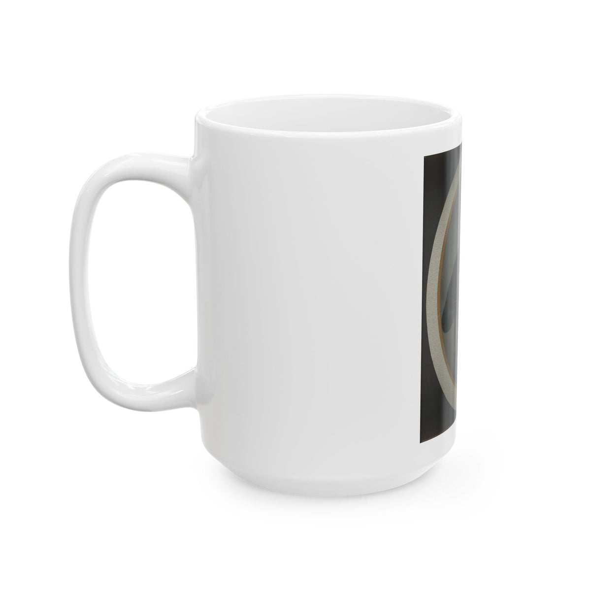 Private Silas York Of Co. F, 5th Illinois Cavalry Regiment, With Single Shot Percussion Pistol, Lefaucheux Revolver, And Sword (U.S. Civil War) White Coffee Mug