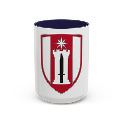 372 Engineer Brigade (U.S. Army) Accent Coffee Mug