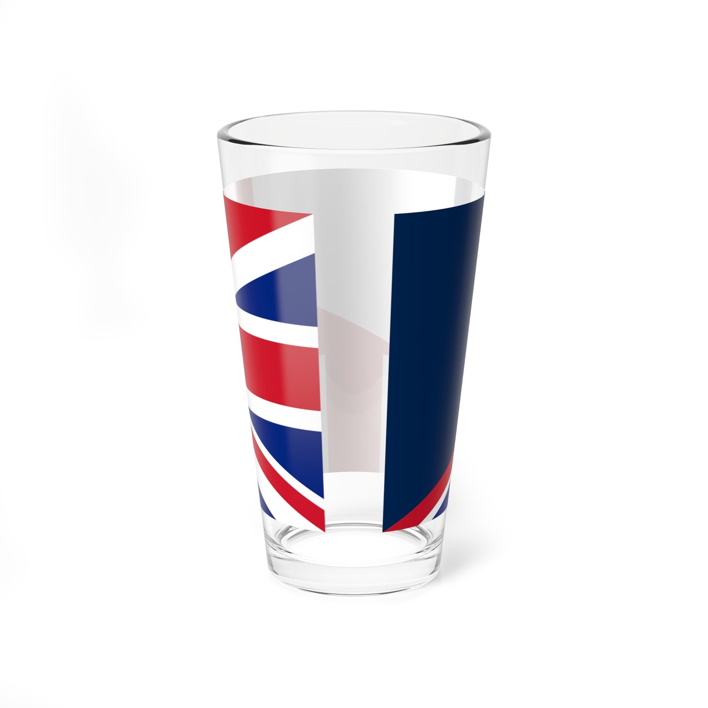 Flag of France and the United Kingdom (France) Pint Glass 16oz