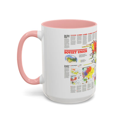 Russia - Soviet Union 2 (1990) (Map) Accent Coffee Mug