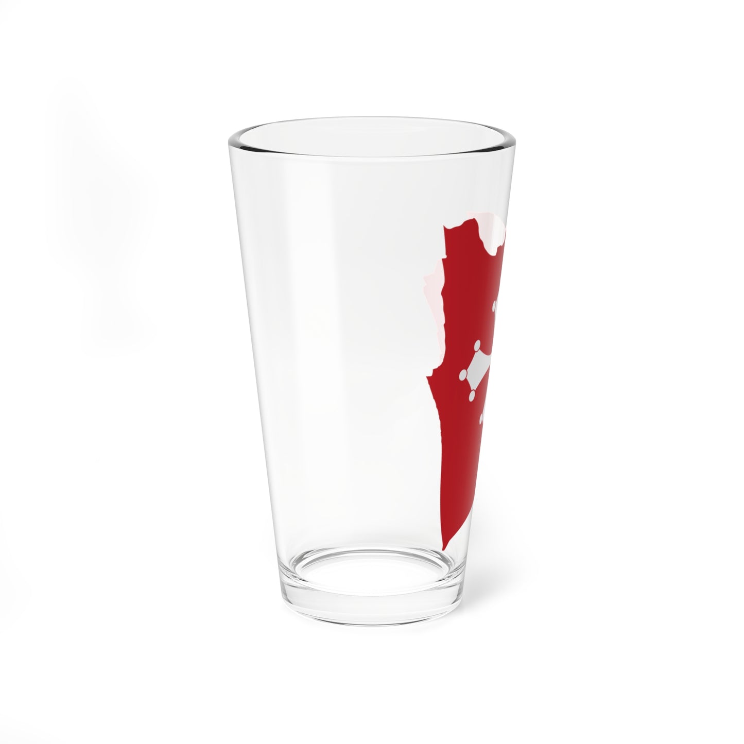 Flag map of Pisa (Italy) Pint Glass 16oz