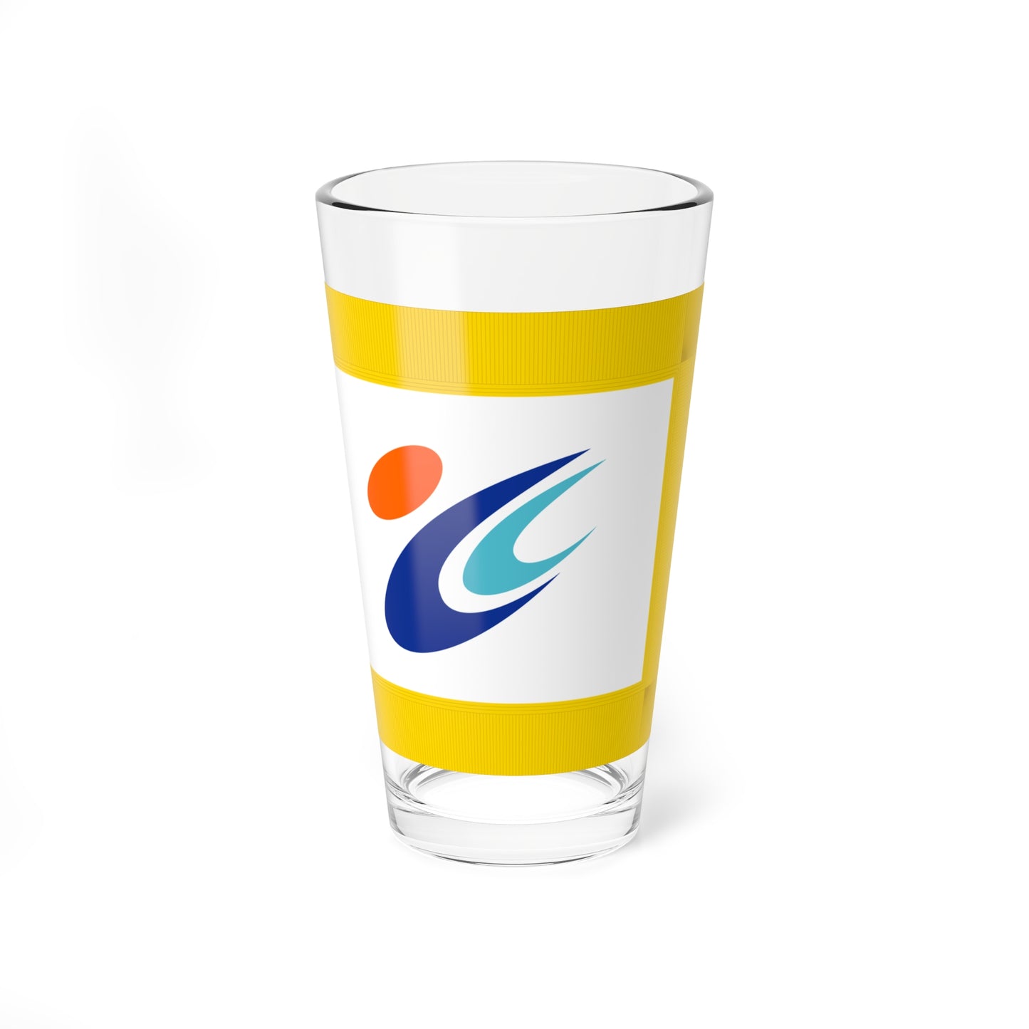 Flag of Tōmi Nagano fringed (Japan) Pint Glass 16oz
