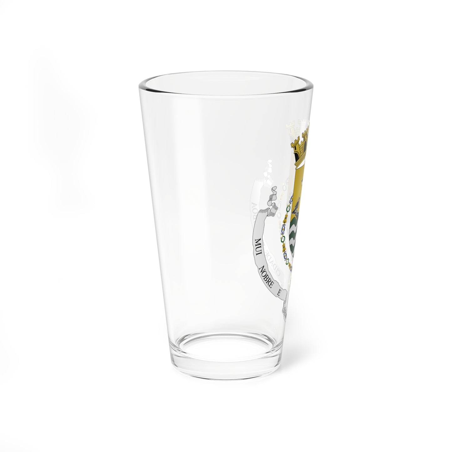 Crest of Lisboa unofficial (Portugal) (Coat of Arms) Pint Glass 16oz