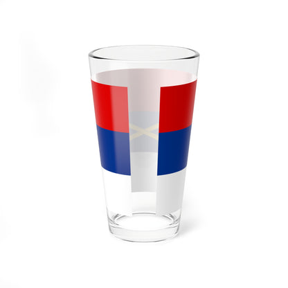 War Flag of Serbian Krajina (Croatia) Pint Glass 16oz
