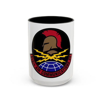 618 Air Communications Squadron AMC (U.S. Air Force) Accent Coffee Mug