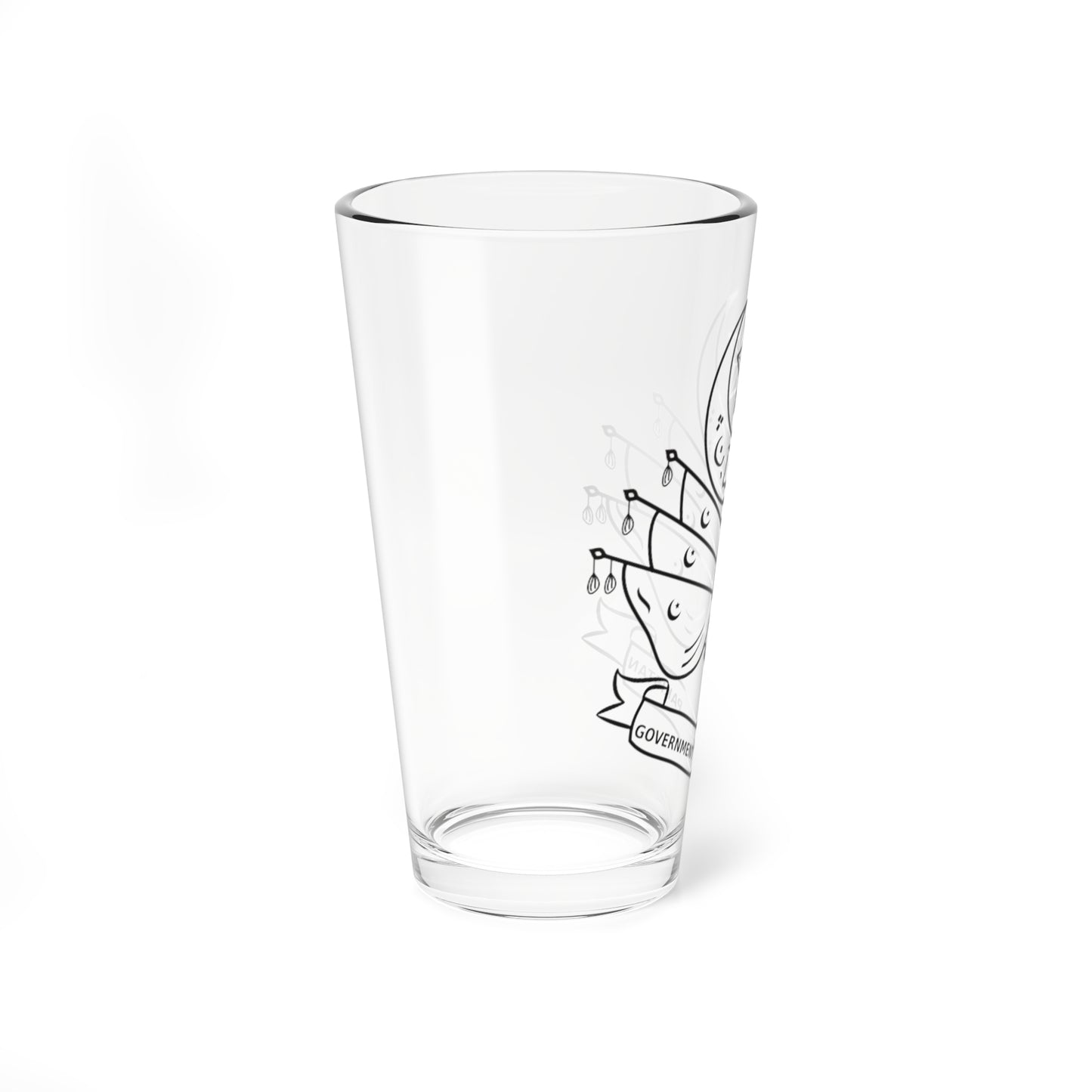 Emblem of East Pakistan 1956-1970 (Pakistan) (Coat of Arms) Pint Glass 16oz