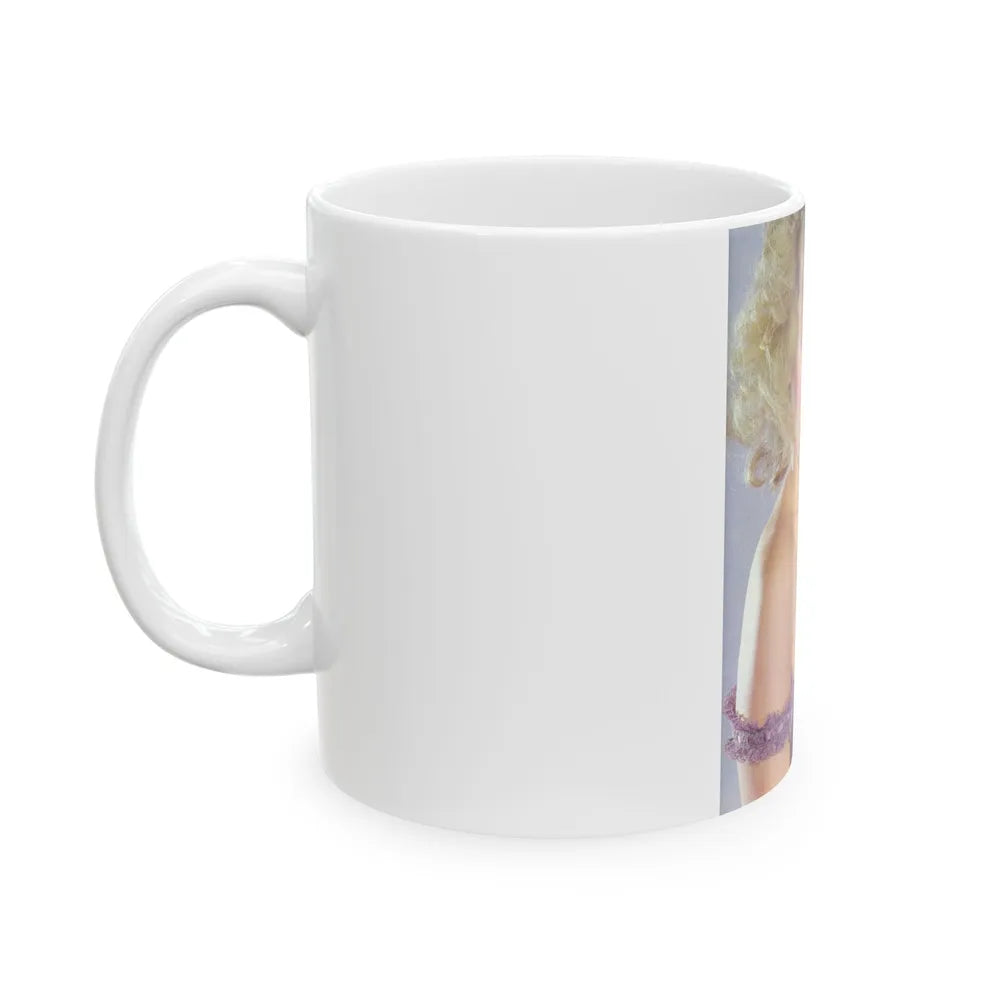 Linda Blair #187 - Topless (Vintage Female Icon) White Coffee Mug-Go Mug Yourself