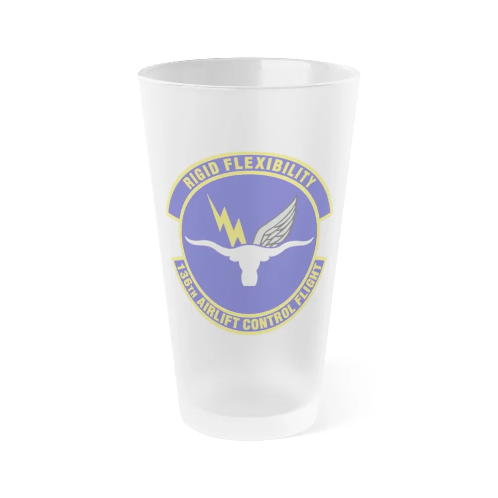 136th Airlift Control Flight (U.S. Air Force) Frosted Pint Glass 16oz-16oz-Frosted-Go Mug Yourself