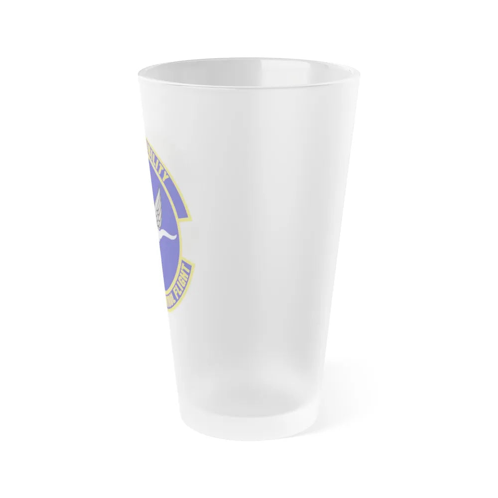 136th Airlift Control Flight (U.S. Air Force) Frosted Pint Glass 16oz-Go Mug Yourself