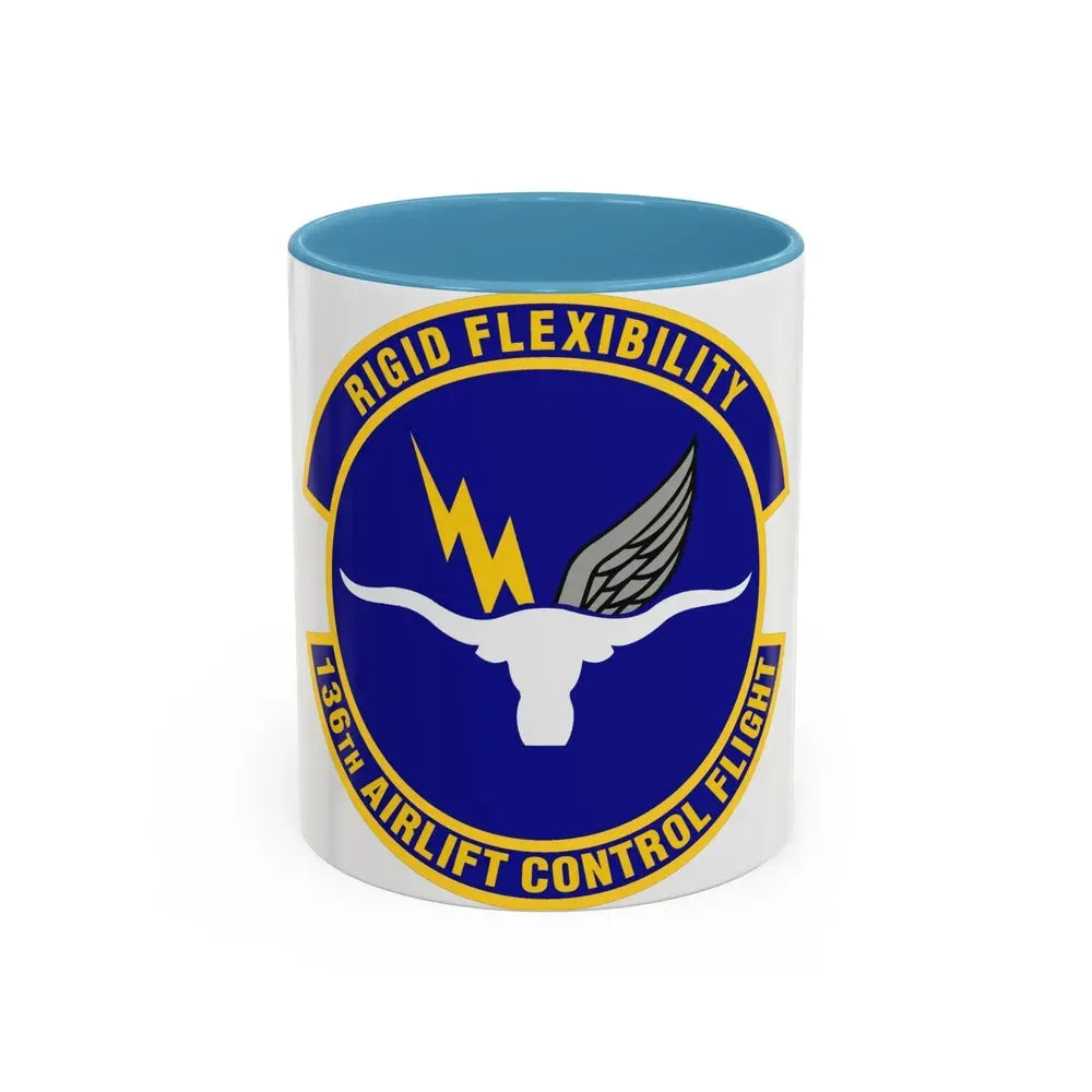 136th Airlift Control Flight (U.S. Air Force) Accent Coffee Mug 11oz Light Blue - Go Mug Yourself