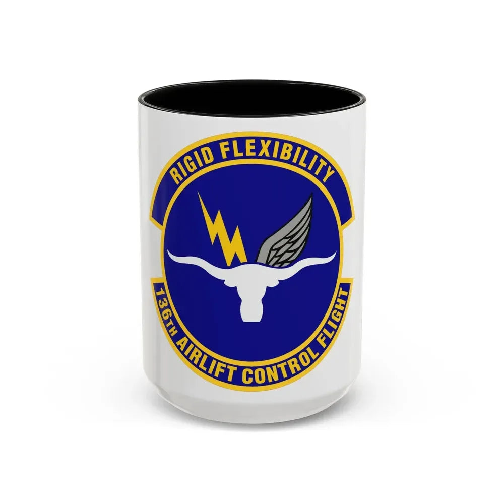 136th Airlift Control Flight (U.S. Air Force) Accent Coffee Mug 15oz Black - Go Mug Yourself