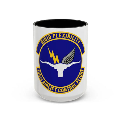 136th Airlift Control Flight (U.S. Air Force) Accent Coffee Mug 15oz Black - Go Mug Yourself