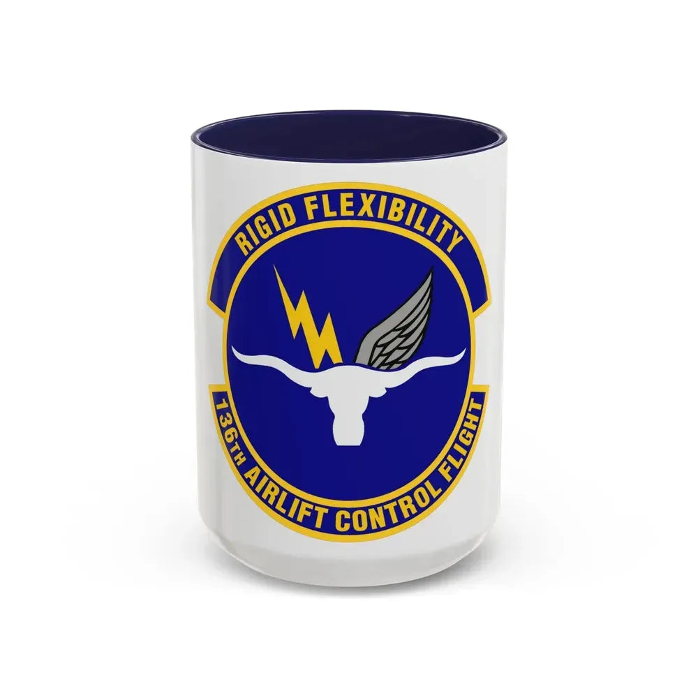 136th Airlift Control Flight (U.S. Air Force) Accent Coffee Mug 15oz Navy - Go Mug Yourself