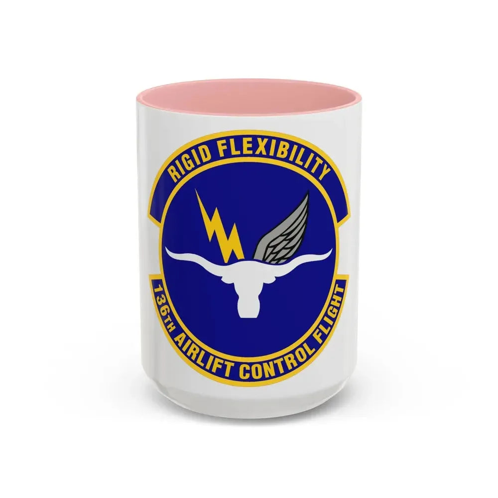 136th Airlift Control Flight (U.S. Air Force) Accent Coffee Mug 15oz Pink - Go Mug Yourself