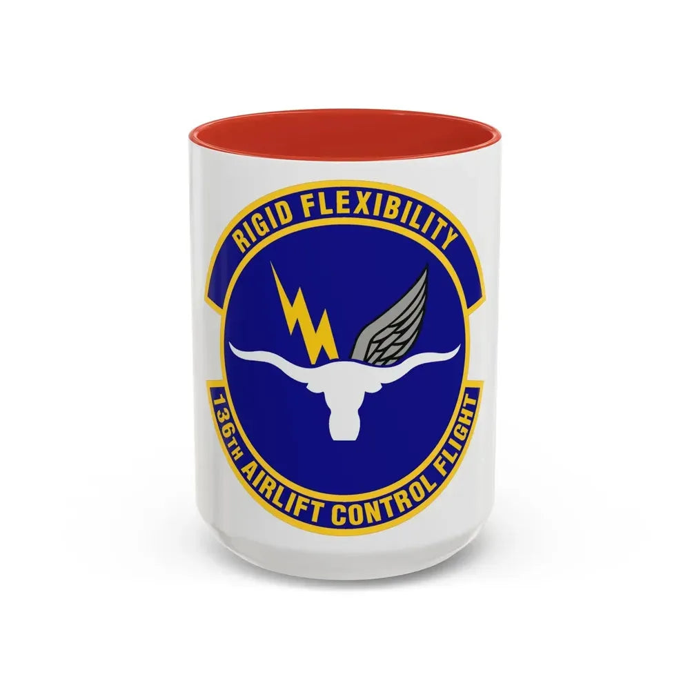 136th Airlift Control Flight (U.S. Air Force) Accent Coffee Mug 15oz Red - Go Mug Yourself