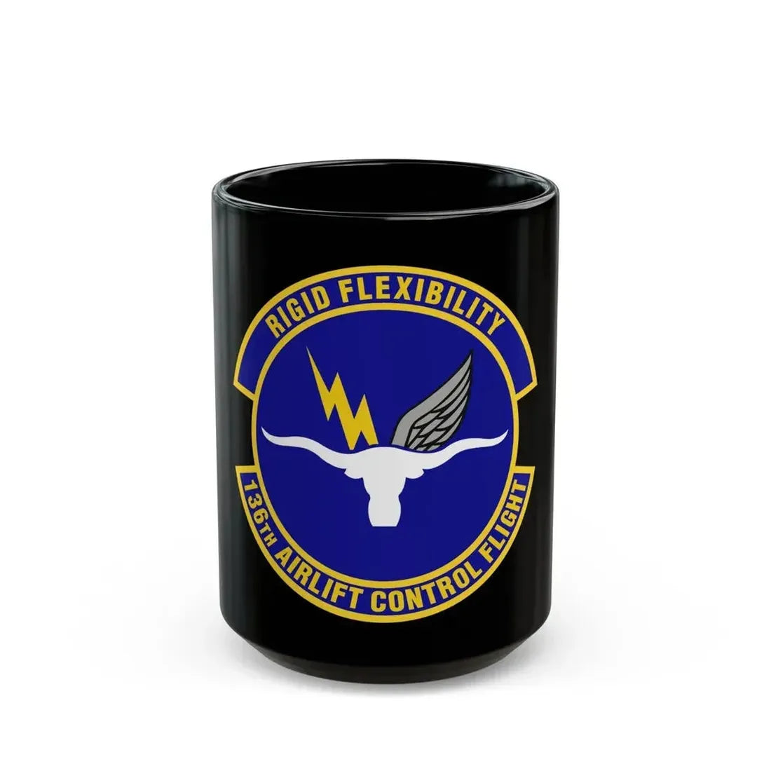 136th Airlift Control Flight (U.S. Air Force) Black Coffee Mug 15oz - Go Mug Yourself