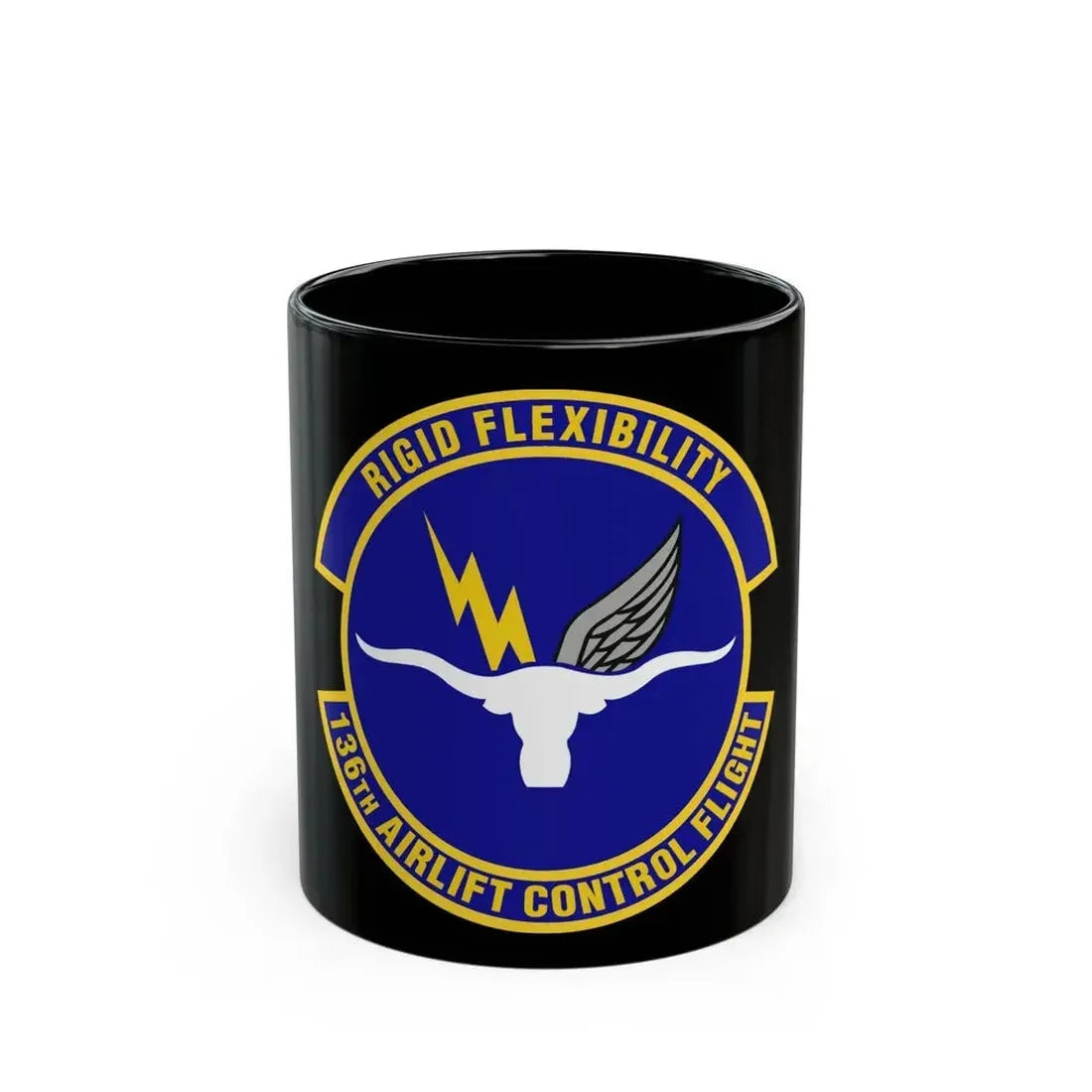 136th Airlift Control Flight (U.S. Air Force) Black Coffee Mug - Go Mug Yourself