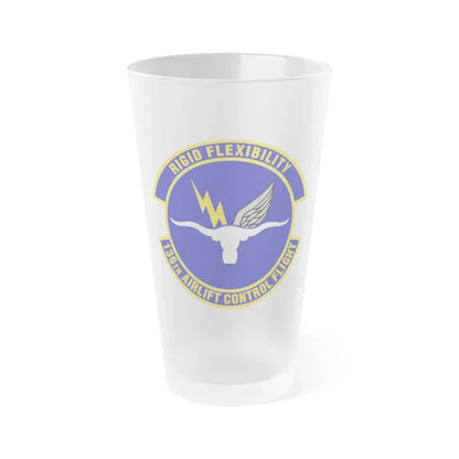 136th Airlift Control Flight (U.S. Air Force) Frosted Pint Glass 16oz 16oz Frosted - Go Mug Yourself