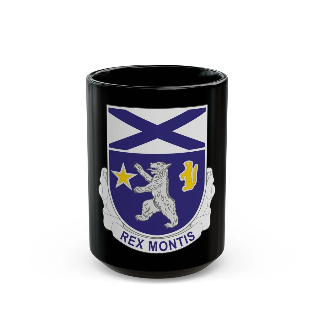 136th Infantry Regiment (U.S. Army) Black Coffee Mug-15oz-Go Mug Yourself