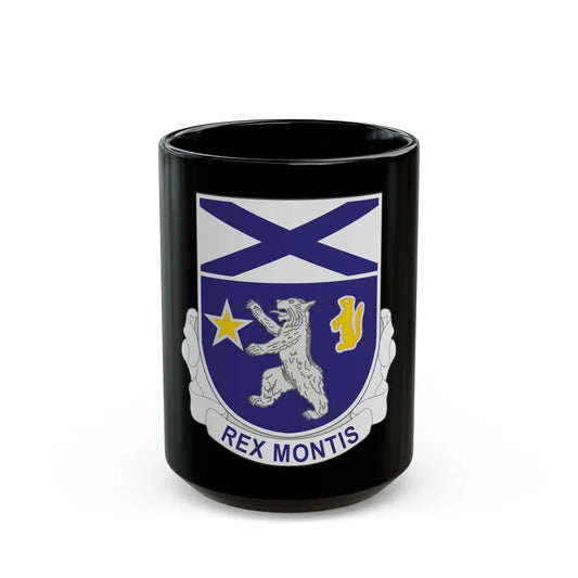 136th Infantry Regiment (U.S. Army) Black Coffee Mug-15oz-Go Mug Yourself