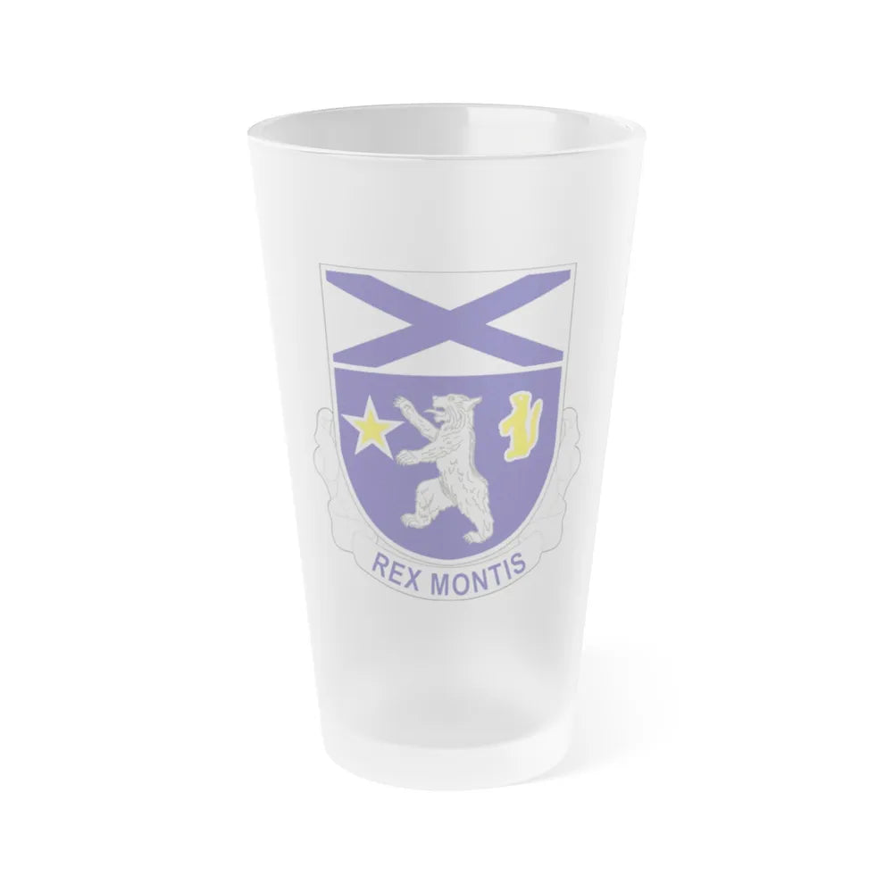 136th Infantry Regiment (U.S. Army) Frosted Pint Glass 16oz-Go Mug Yourself