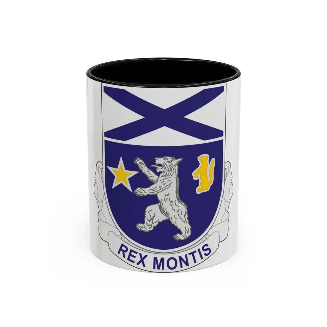 136th Infantry Regiment (U.S. Army) Accent Coffee Mug 11oz Black - Go Mug Yourself