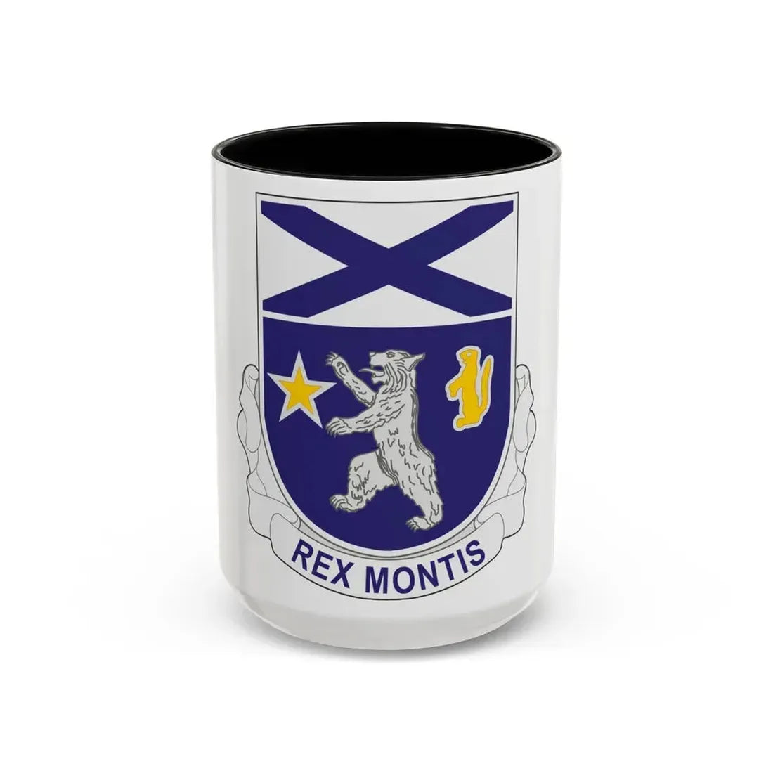 136th Infantry Regiment (U.S. Army) Accent Coffee Mug 15oz Black - Go Mug Yourself