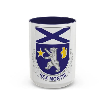 136th Infantry Regiment (U.S. Army) Accent Coffee Mug 15oz Navy - Go Mug Yourself
