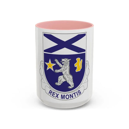 136th Infantry Regiment (U.S. Army) Accent Coffee Mug 15oz Pink - Go Mug Yourself