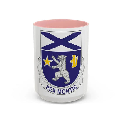 136th Infantry Regiment (U.S. Army) Accent Coffee Mug 15oz Pink - Go Mug Yourself