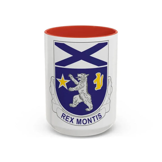 136th Infantry Regiment (U.S. Army) Accent Coffee Mug 15oz Red - Go Mug Yourself